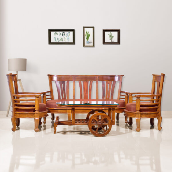 3+1+1 Solid Wood Sofa Set