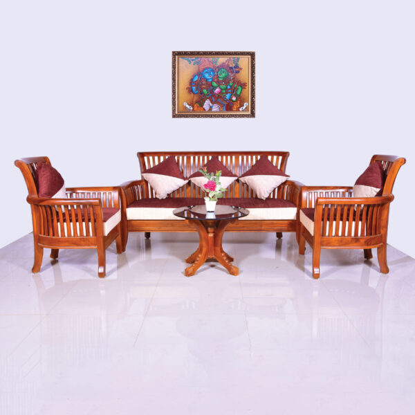 3+1+1 Solid Wood Sofa Set