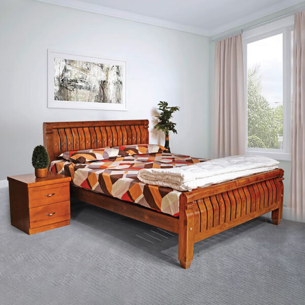 Solid Teakwood Qween Size Bed Cot for Bedroom