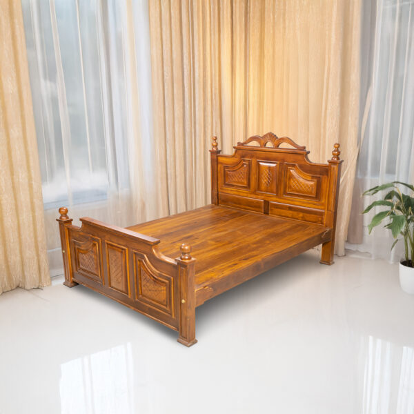 Solid Teakwood King Size Bed Cot for Bedroom