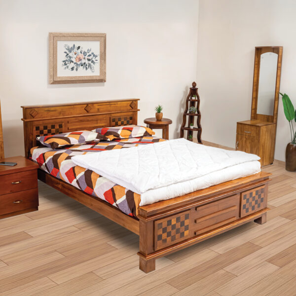 Solid Teakwood Qween Size Bed Cot for Bedroom 2